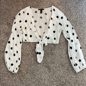 Polkadot crop top